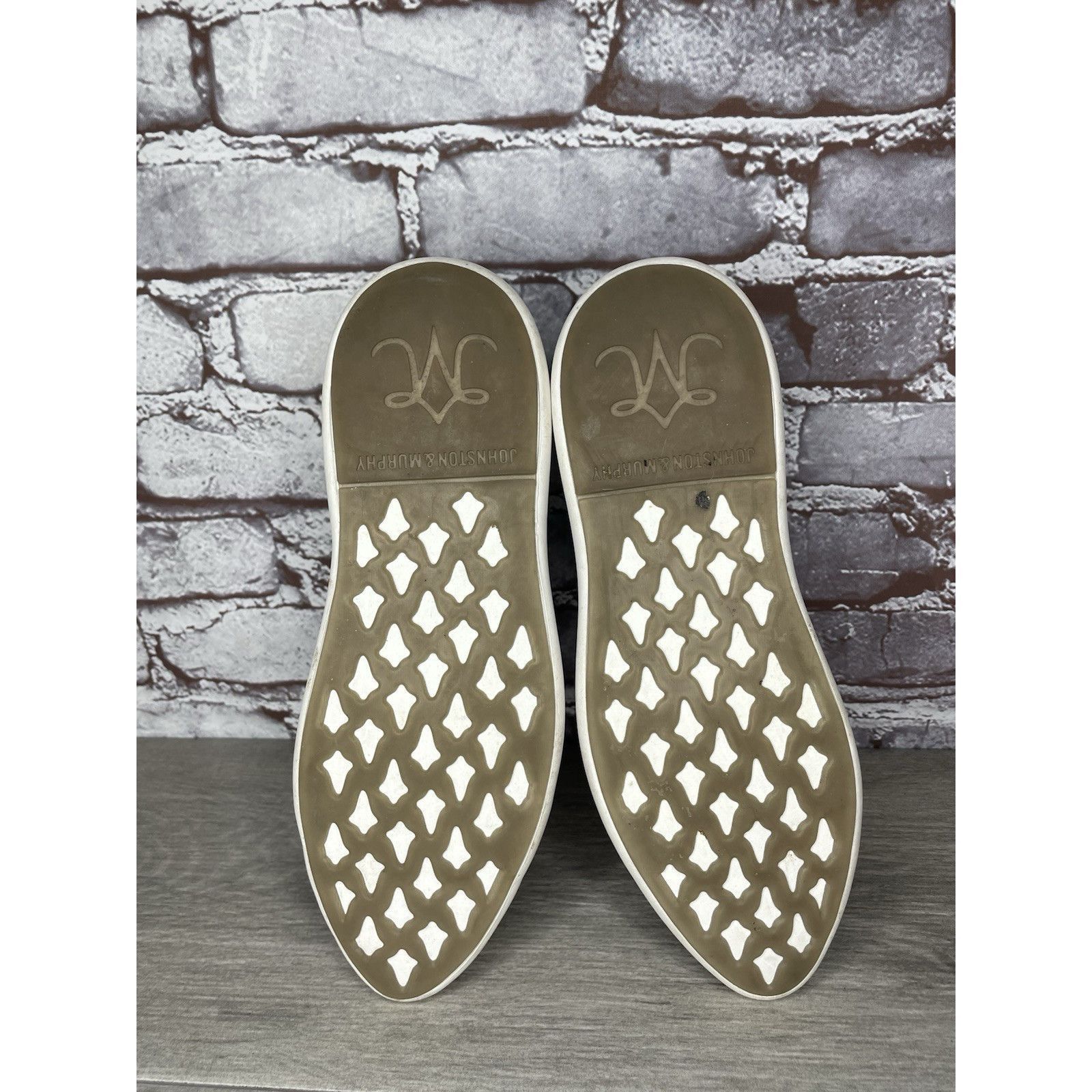 Johnston & Murphy Johnston & Murphy Tru Foam Dakota Silver Leather Sneakers Sh Size US 8 / IT 38 - 20 Thumbnail