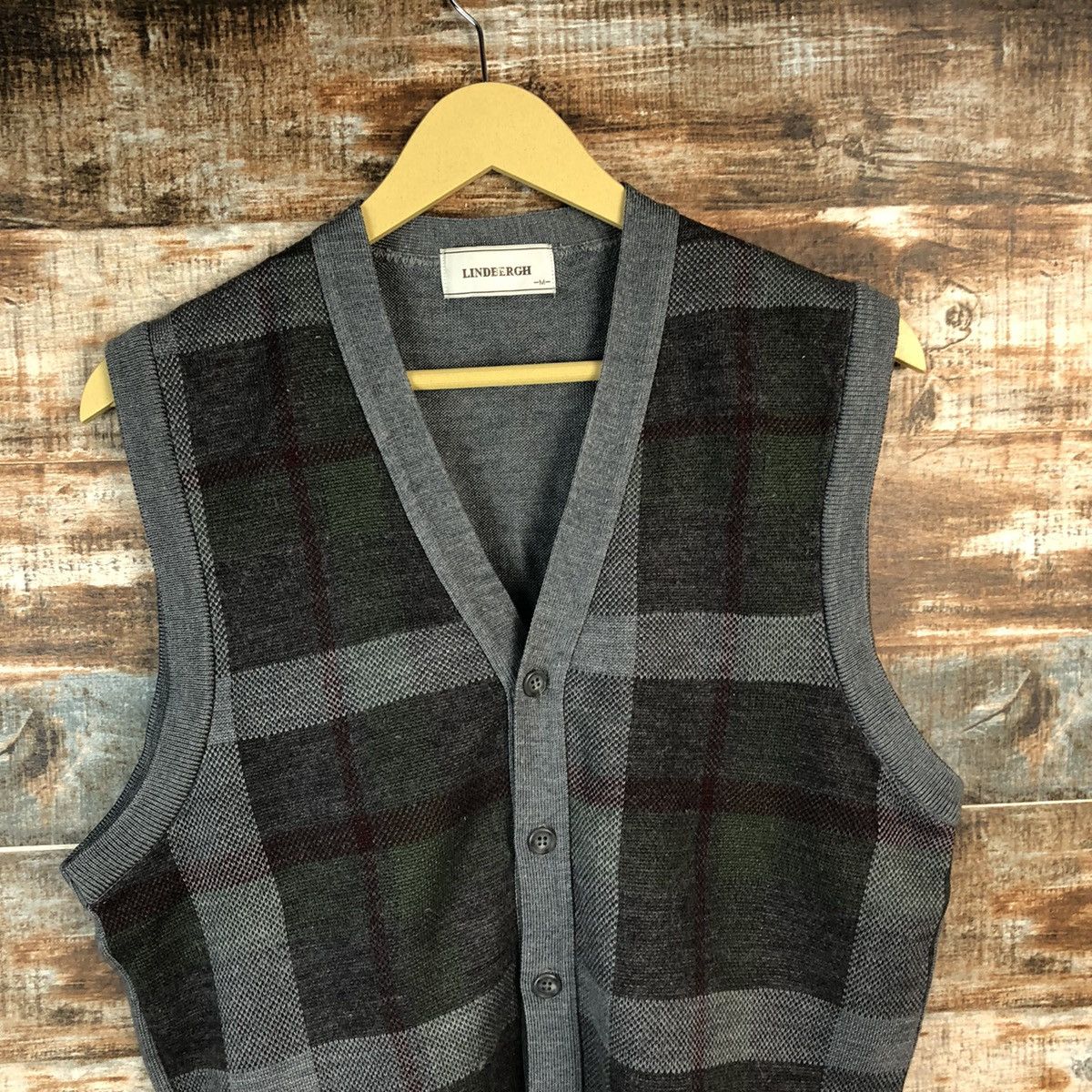 Lindbergh Grey Vest Knitwear #A967