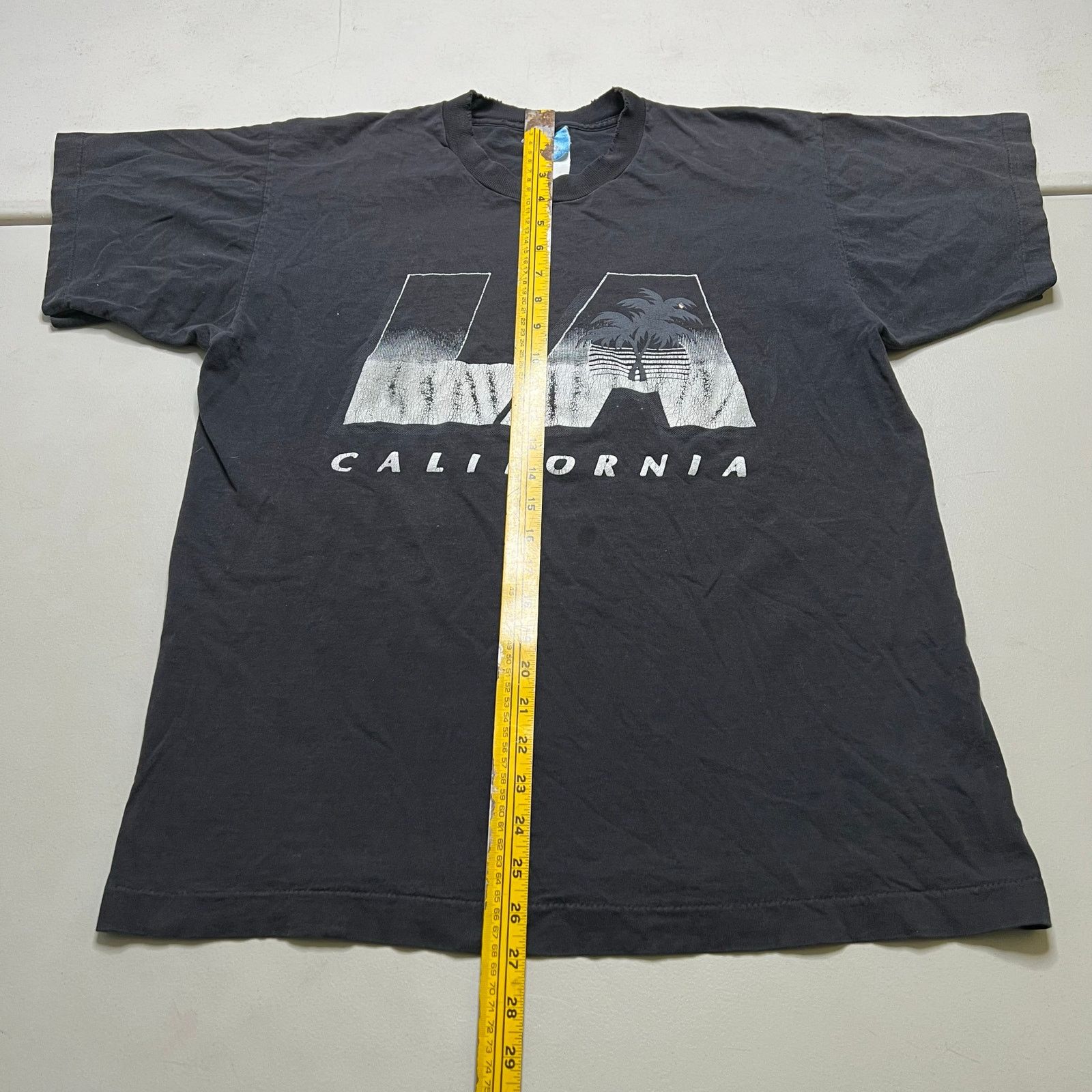 Fruit Of The Loom Vintage 90s Fruit of the Loom LA California Distress USA L Size US L / EU 52-54 / 3 - 6 Thumbnail