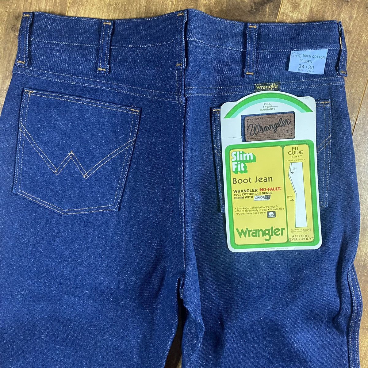 Vintage × Wrangler 1980s Brand New Wrangler Denim Jeans Size US 33 - 2 Thumbnail