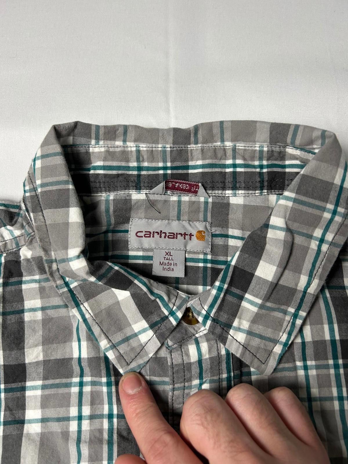 Carhartt Carhartt Pocket Shirt Heavyweight Overshirt Workwear Plaid Size US XL / EU 56 / 4 - 4 Thumbnail