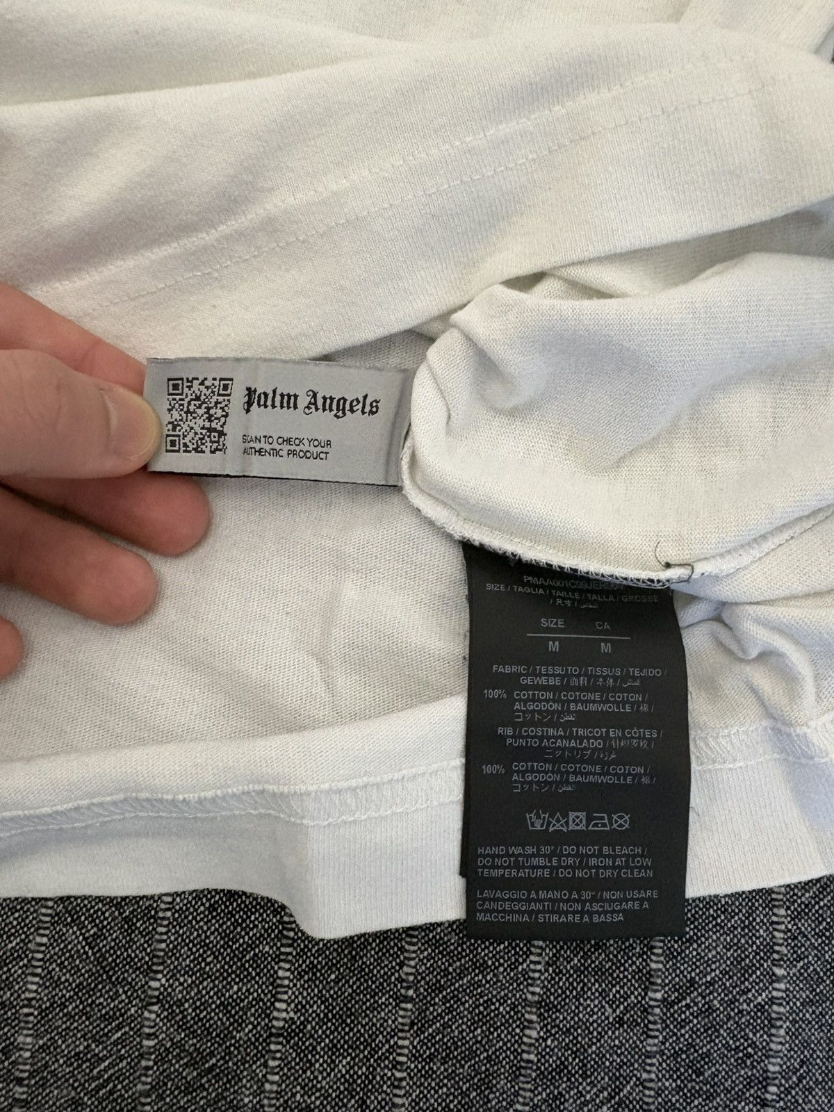 Palm Angels Palm Angels White T-Shirt – Size M – Excellent Condition Size US M / EU 48-50 / 2 - 6 Thumbnail