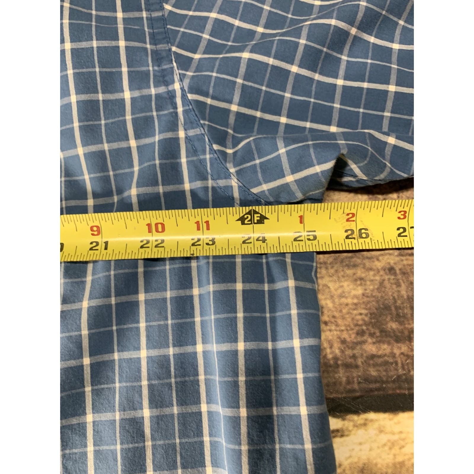 Wrangler Wrangler Short Sleeve Shirt Men's XL Blue White Plaid Button-Up Western Clothing Size US XL / EU 56 / 4 - 4 Thumbnail
