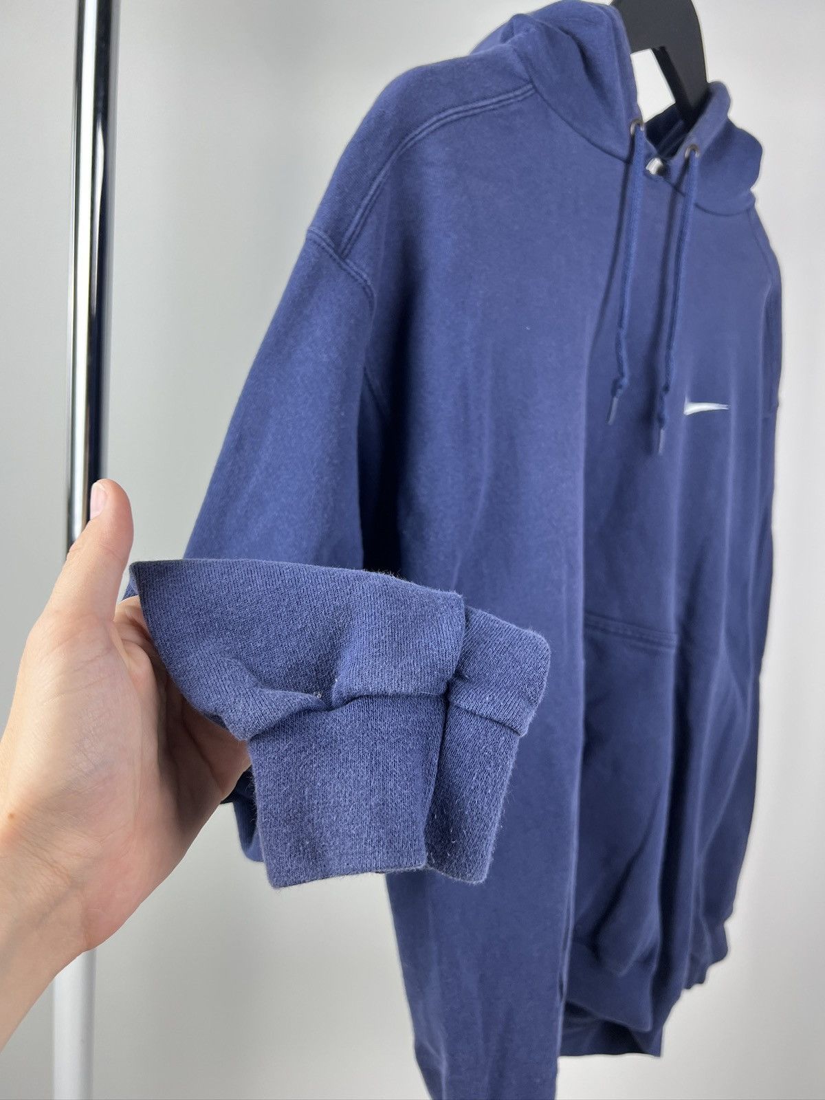 Nike True 90s Vintage Nike Hoodie Faded Blue Made in USA Size US M / EU 48-50 / 2 - 2 Thumbnail