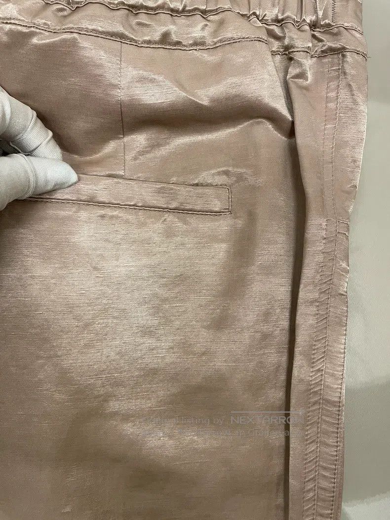 Brunello Cucinelli Brunello Cucinelli Light Pink Linen Cotton Trousers Size US 30 / EU 46 - 5 Thumbnail