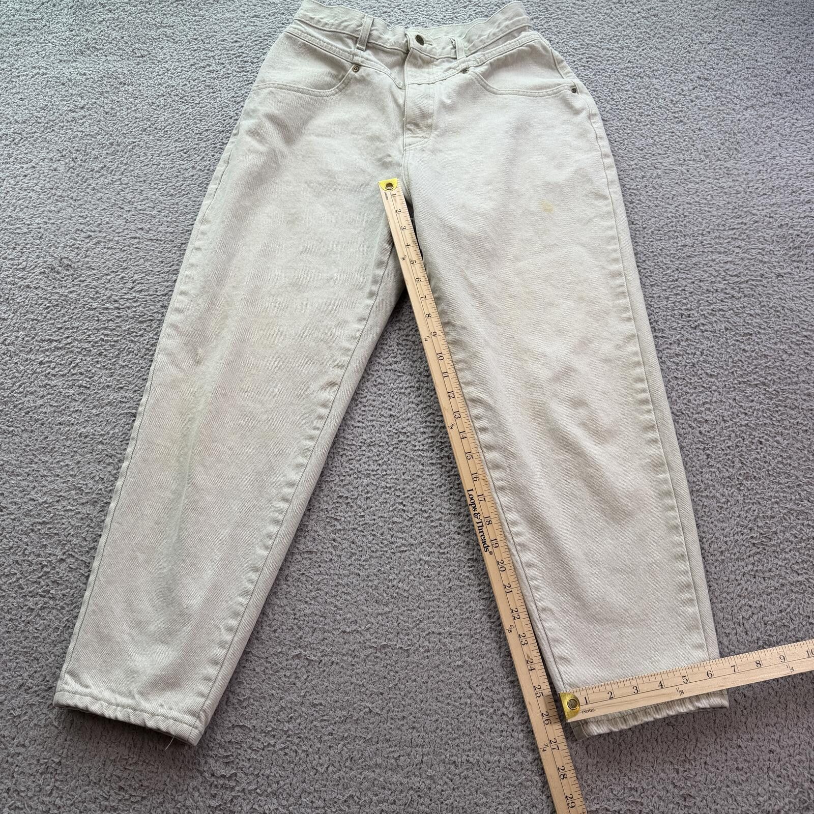 L.L. Bean Vintage 90s LL Bean Denim Mom Jeans Womens 30x26 High Rise Size 28" / US 6 / IT 42 - 4 Thumbnail