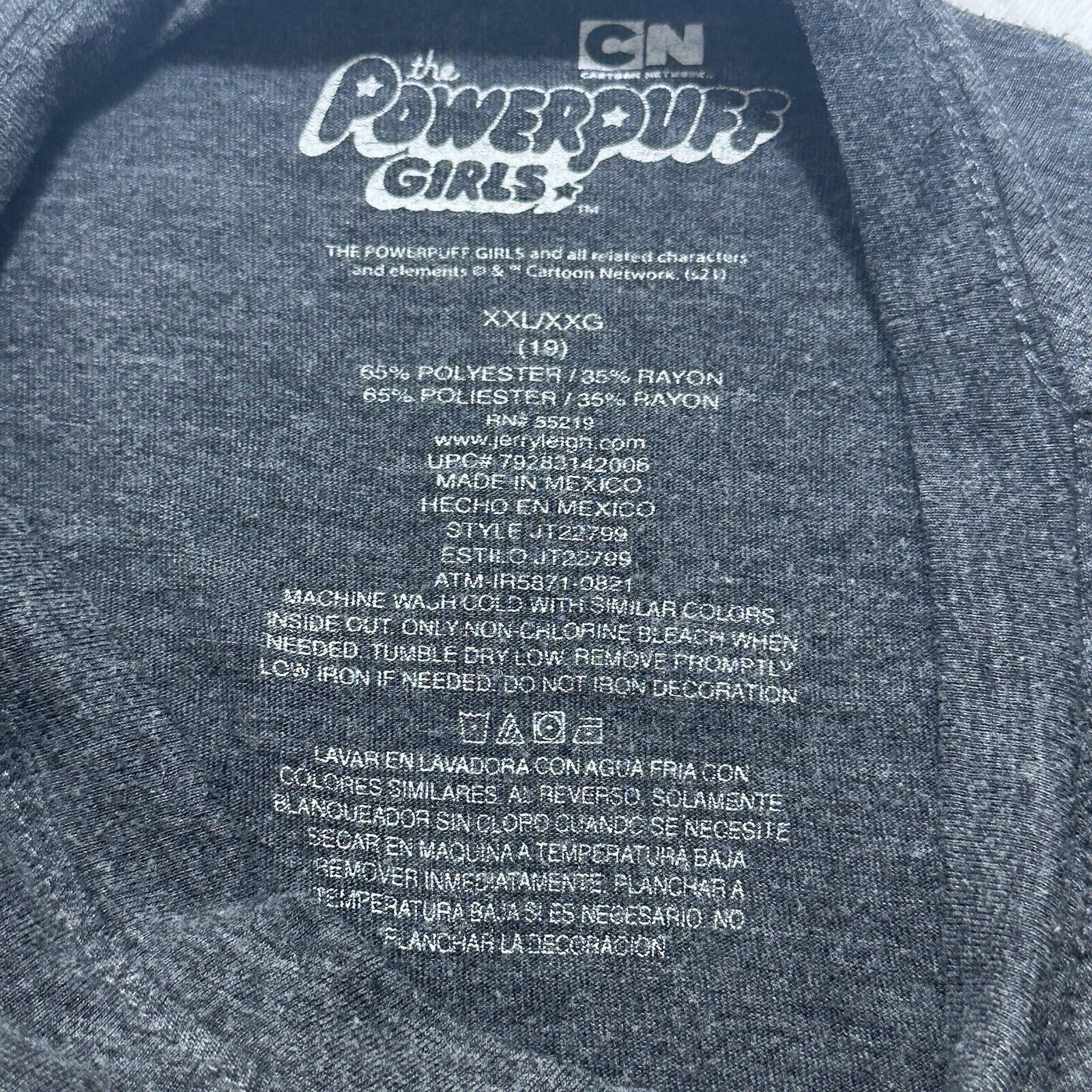 Cartoon Network Cartoon Network Powerpuff Girls XXL Gray Graphic T Shirt Size XXL / US 16-18 / IT 52-54 - 6 Thumbnail