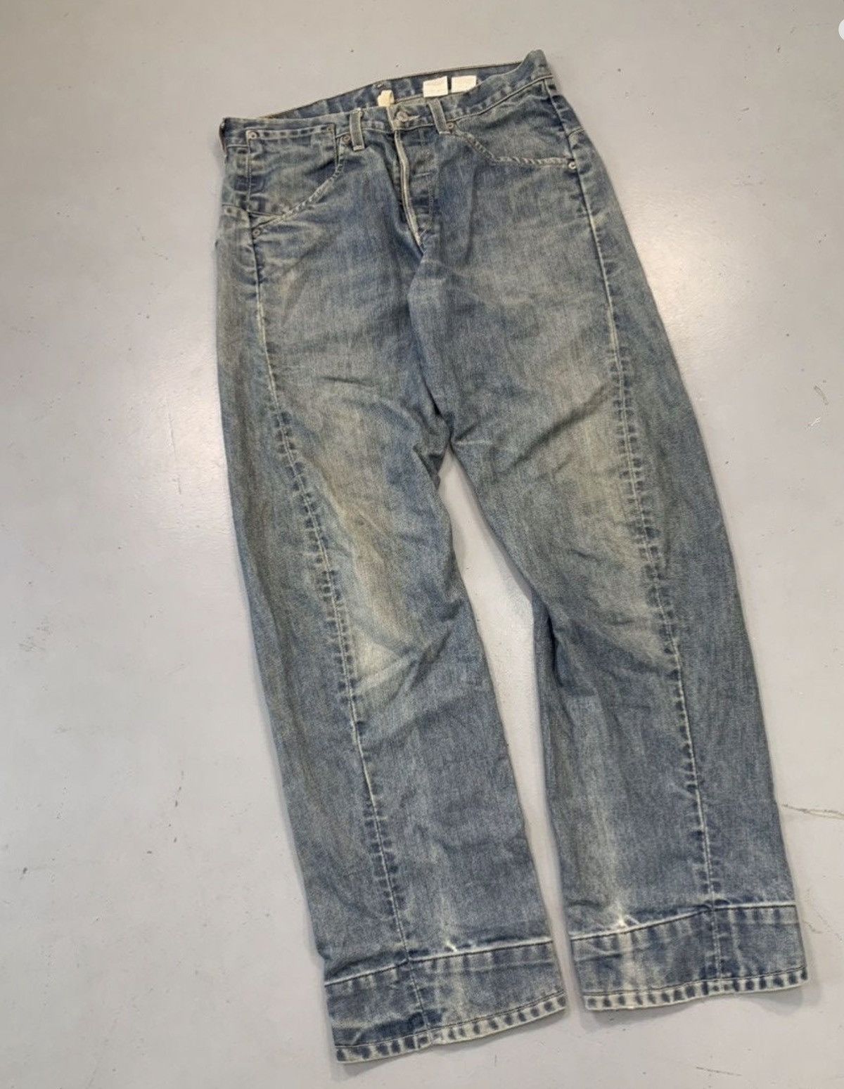Levi's Vintage Levi’s engineer jeans denim buckle belt Size US 32 / EU 48 - 1 Thumbnail