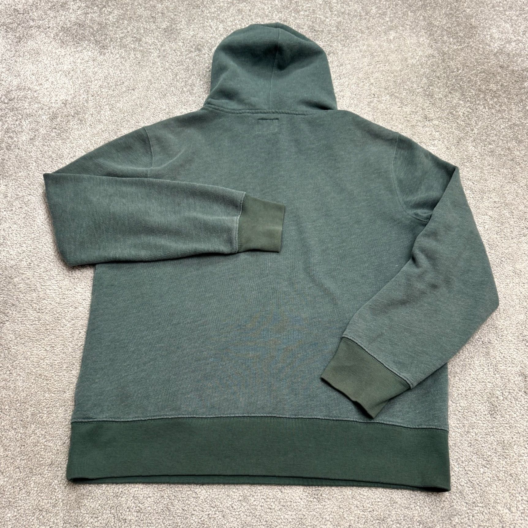 J.Crew J.Crew Hoodie Mens L Green Fleece Pullover Sweatshirt Cotton Polyester Size US L / EU 52-54 / 3 - 2 Thumbnail