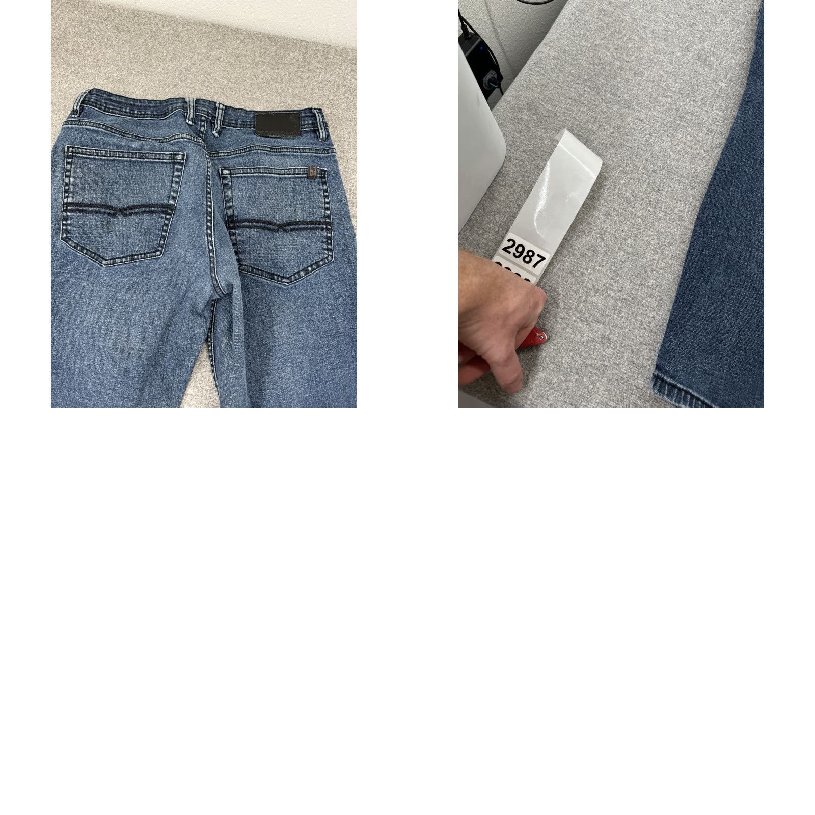 Buffalo David Bitton Buffalo Buffalo David Bitton Jackson-X Jeans 32x30 Straight Stretch Dark Wash Jeans Mens Regular 32 Blue Belt Loops 5-Pocket Size US 32 / EU 48 - 8 Thumbnail