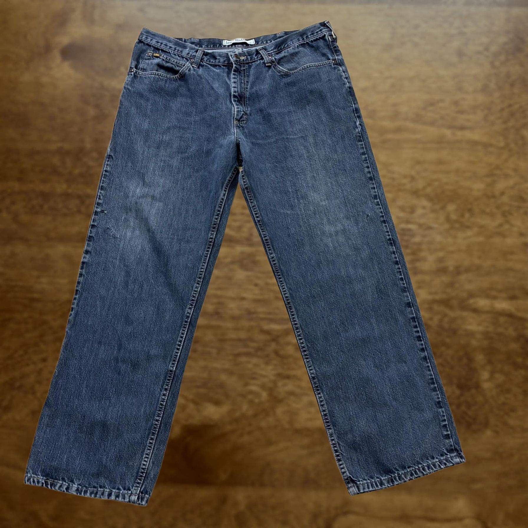 Lee Lee Relaxed Fit Jeans Mens 40x32 Blue Straight Denim Jeans Size US 40 / EU 56 - 1 Thumbnail