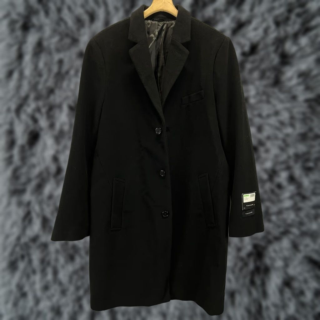 Vintage Tahari Coat Wool Blend Long Overcoat 46L Black 3 Button Men Regular Size 46L Wool Blend Black 3 Button Coat Mens Size US S / EU 44-46 / 1 - 1 Thumbnail