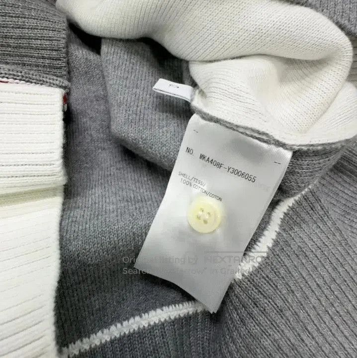 Thom Browne Thom Browne Gray Striped Knit Sweater for Men. Size US S / EU 44-46 / 1 - 4 Thumbnail