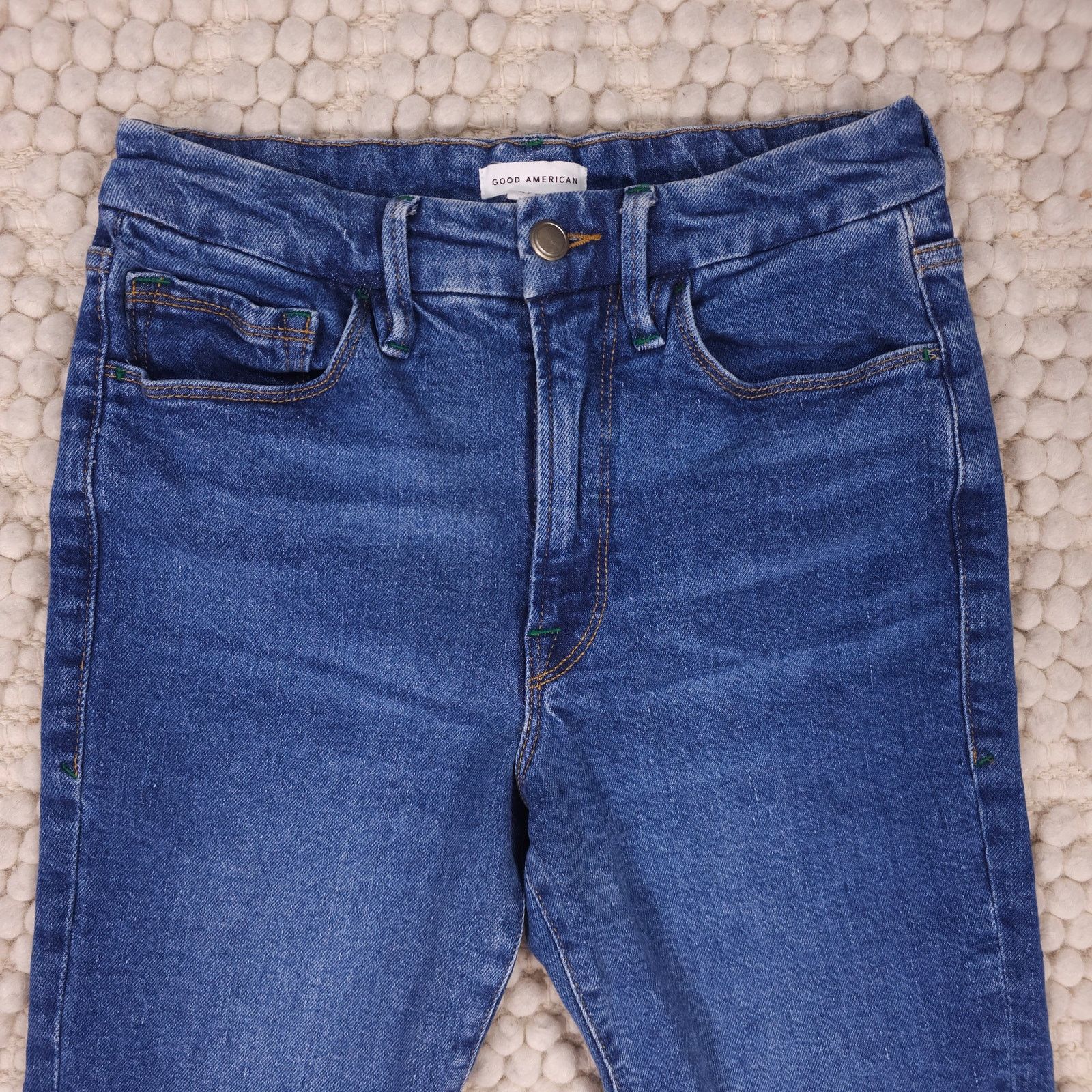 Good American Good American Good Classic Jeans Indigo Sz 4 Size 27" / US 4 / IT 40 - 2 Thumbnail