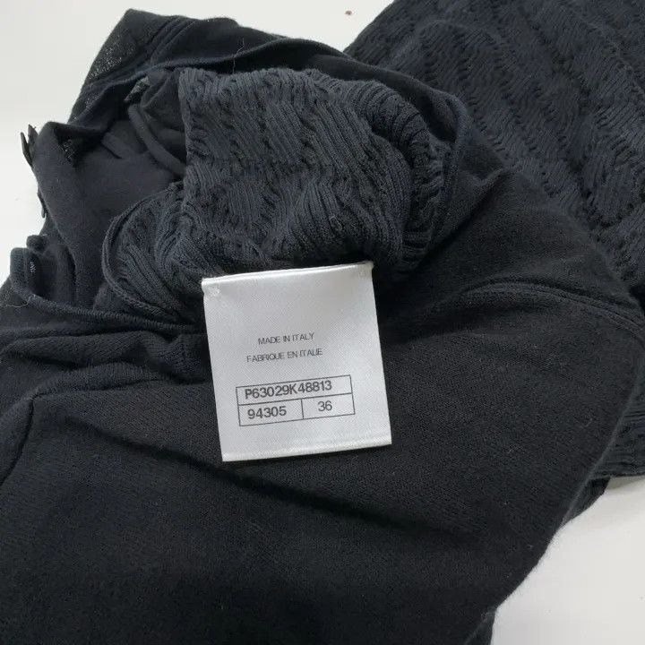Chanel Chanel Black Quilted Knit Dress Size S / US 4 / IT 40 - 4 Thumbnail