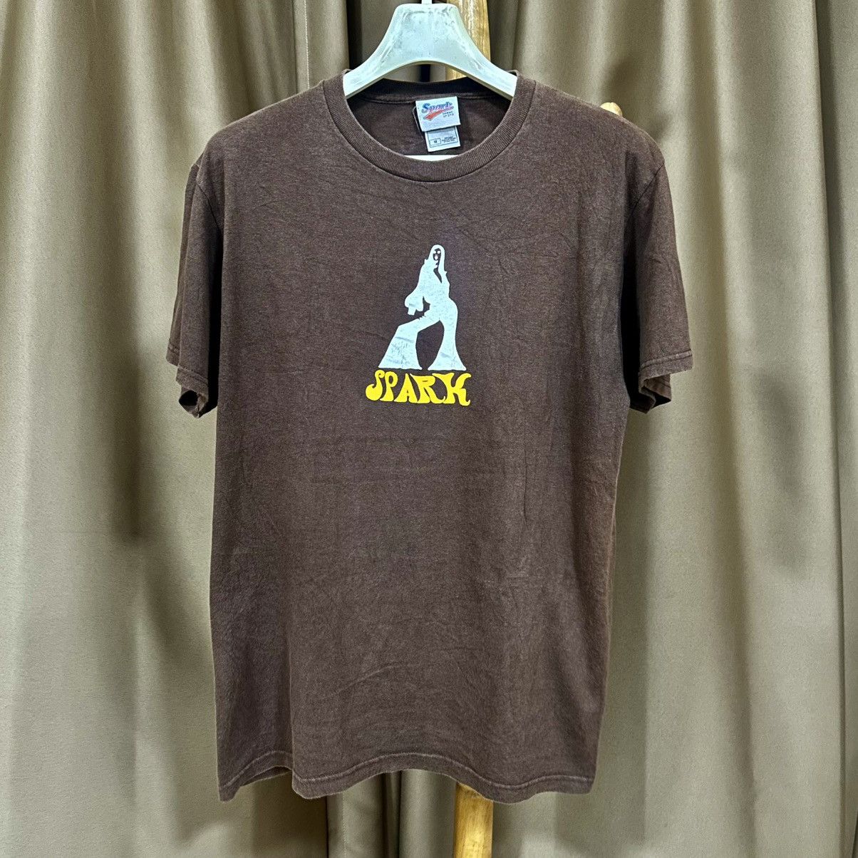 Vintage Vintage Spark Skateboard Brown T-shirt Size US M / EU 48-50 / 2 - 1 Thumbnail