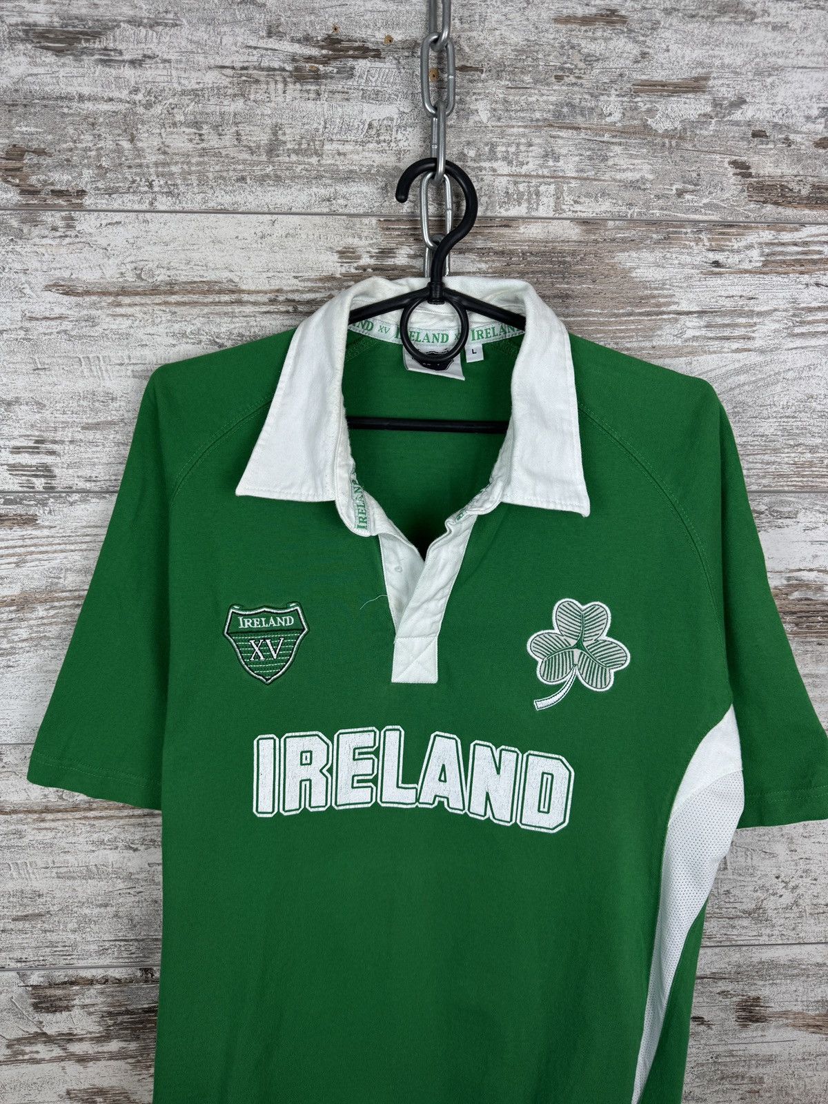Vintage Mens Vintage Ireland Rugby polos T-shirt tee Size US L / EU 52-54 / 3 - 3 Thumbnail
