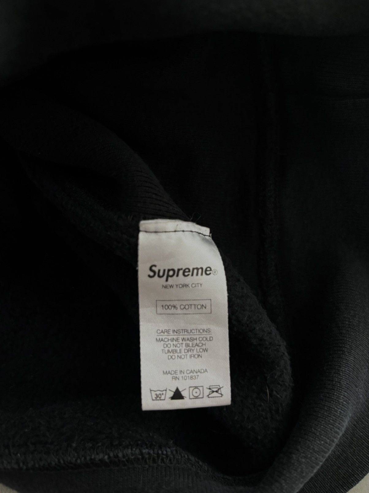 Supreme Black Heavy Supreme Hoodie Size US L / EU 52-54 / 3 - 5 Thumbnail