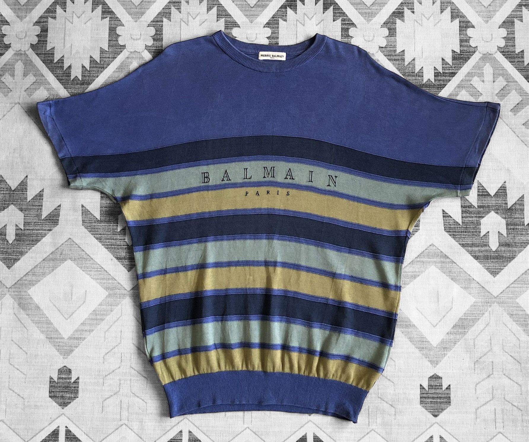 Pierre Balmain RARE🔥VTG 90’S BALMAIN ARCHIVAL KNIT S/S JUMPER Size US L / EU 52-54 / 3 - 1 Thumbnail