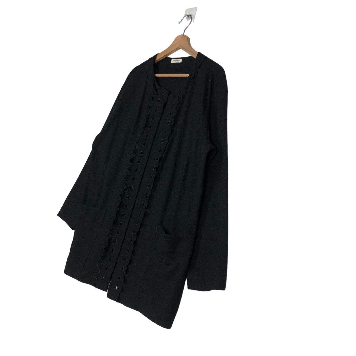 Issey Miyake 🔥VINTAGE ISSEY MIYAKE PLANTATION BLOUSE RICH BLACK Size M / US 6-8 / IT 42-44 - 4 Thumbnail