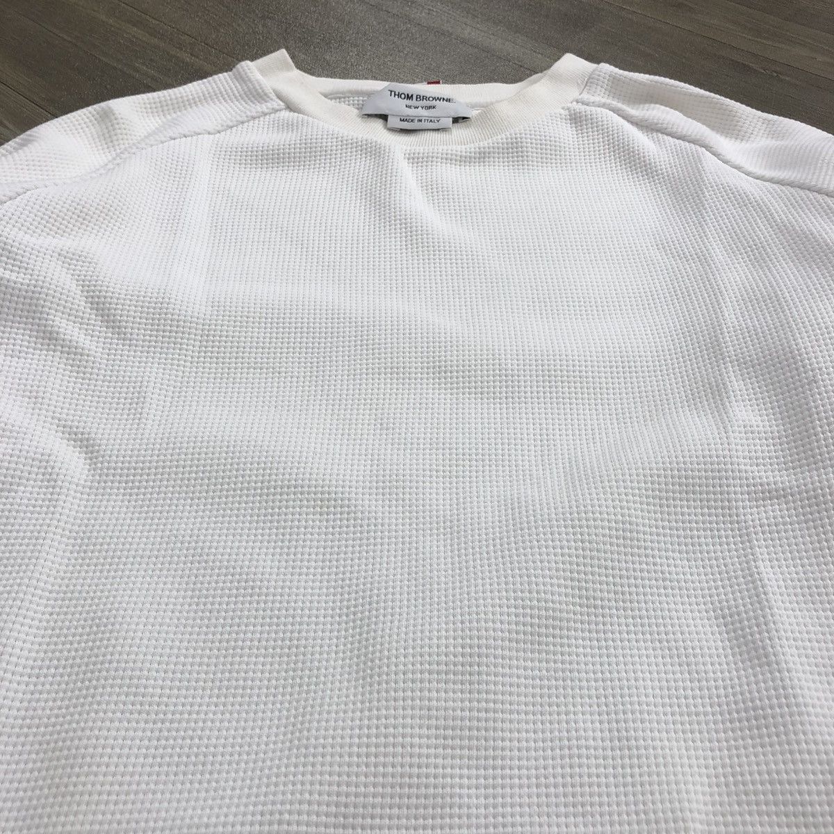 Thom Browne 🇮🇹Vintage Thom Browne Wafle 4 Bar Striped Luxury Sweatshirt Size US S / EU 44-46 / 1 - 9 Thumbnail