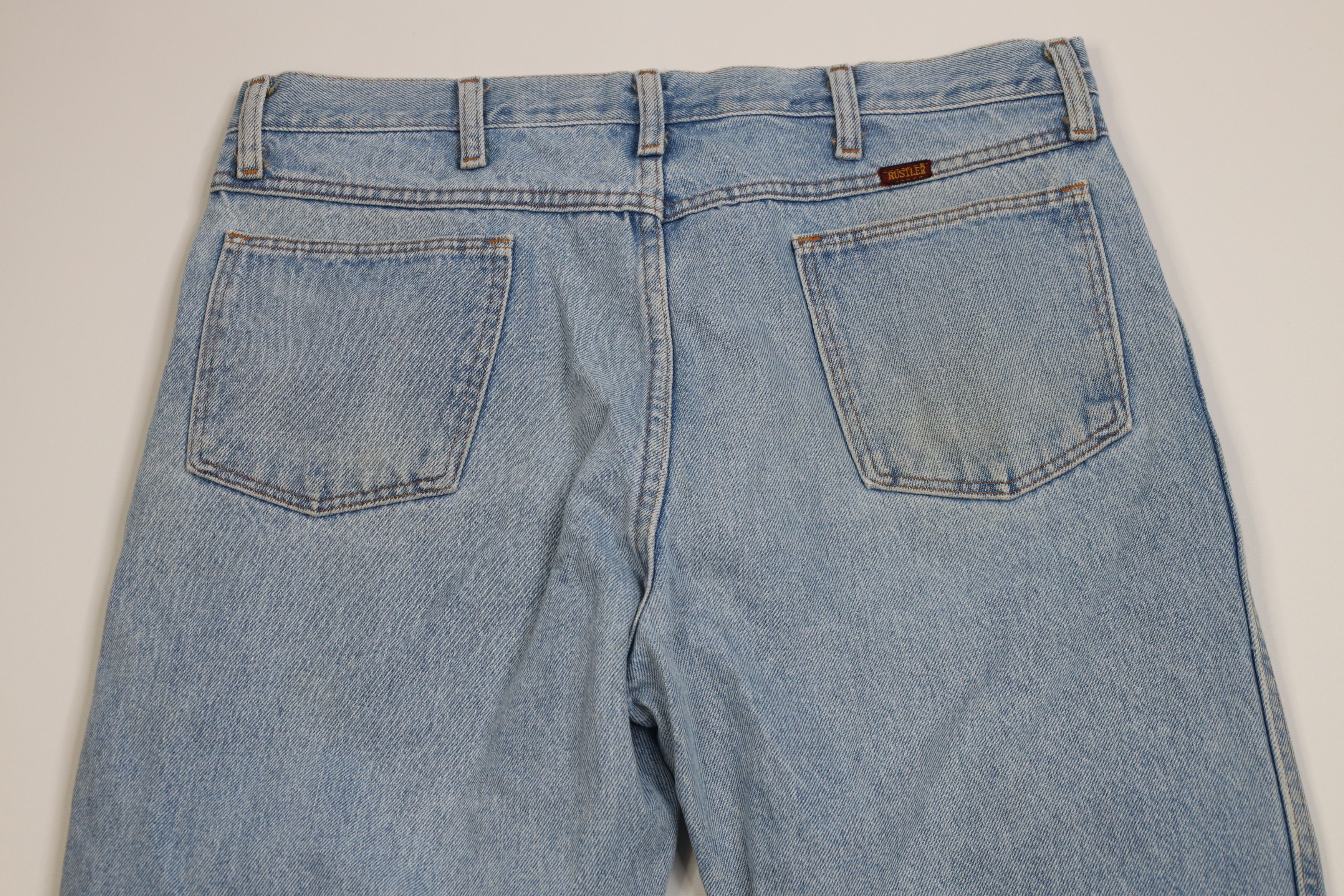 Vintage Vintage 90s Streetwear Straight Leg Denim Jeans Blue Cotton Size US 34 / EU 50 - 11 Thumbnail