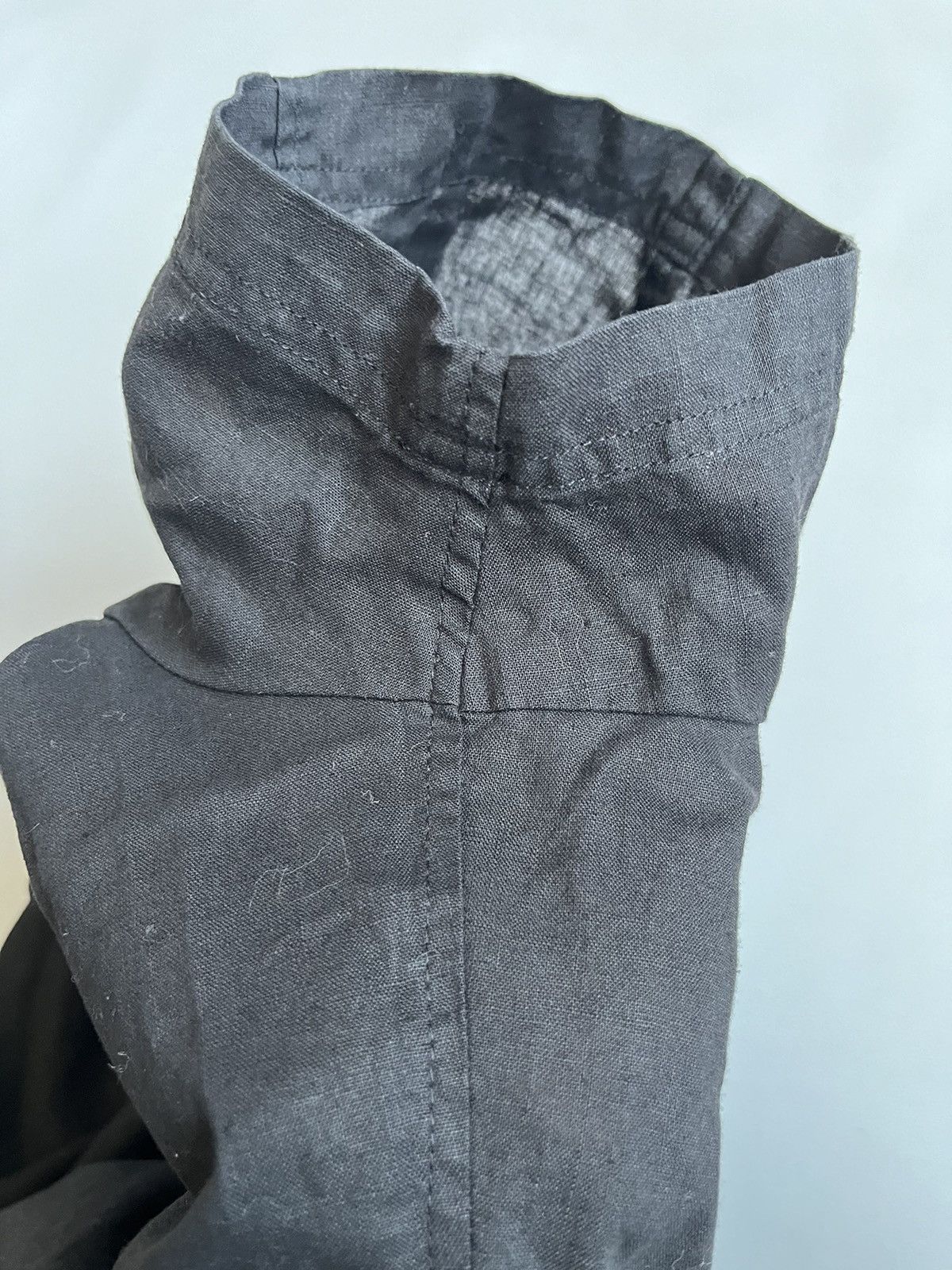 Versace Jeans Couture Versace Jeans Couture Women Black Linen Button Up Shirt Size L / US 10 / IT 46 - 22 Thumbnail