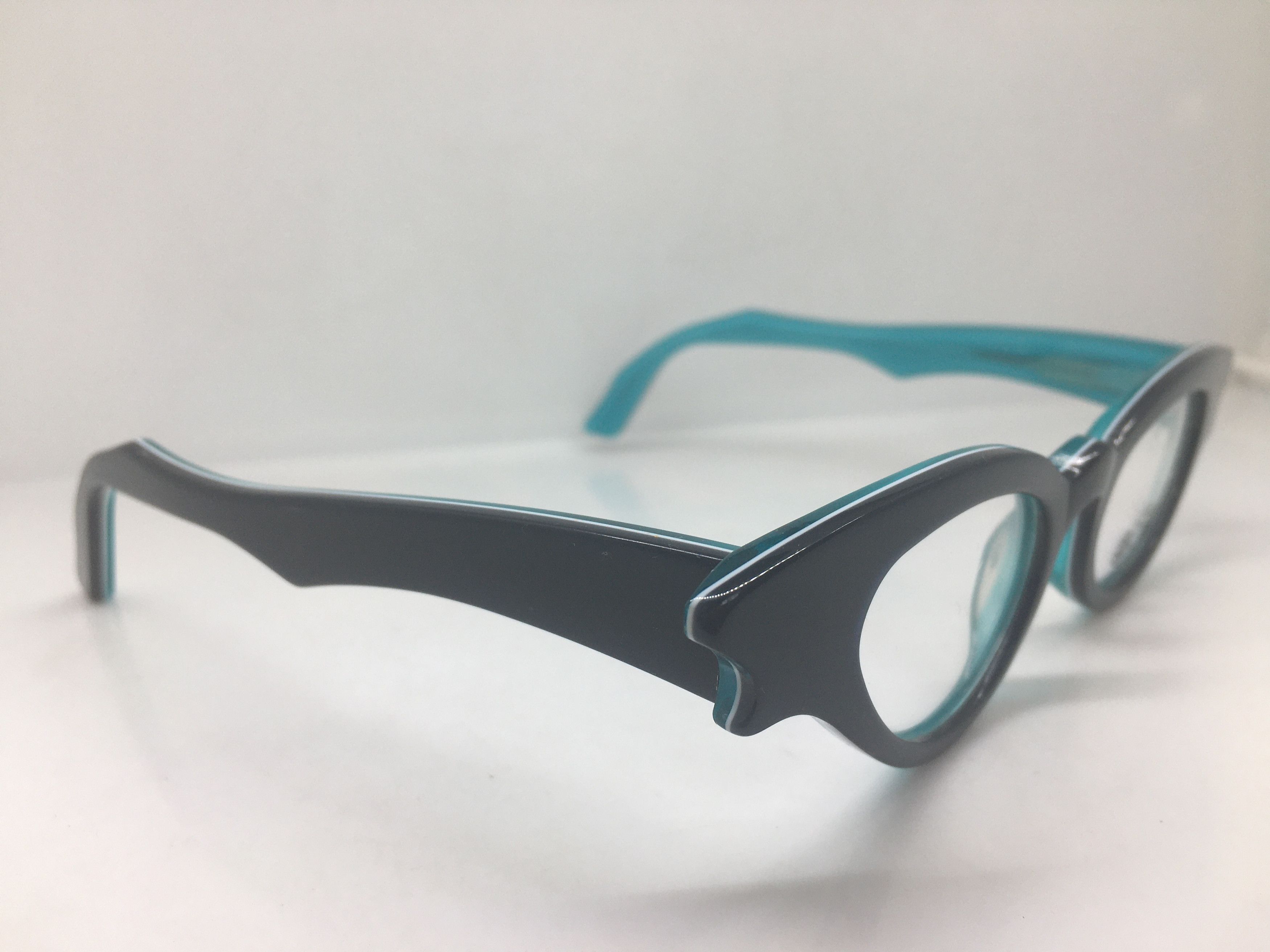 Other eda Black Blue Cateye Eyeglasses Frame Diva Girls Size ONE SIZE - 2 Thumbnail