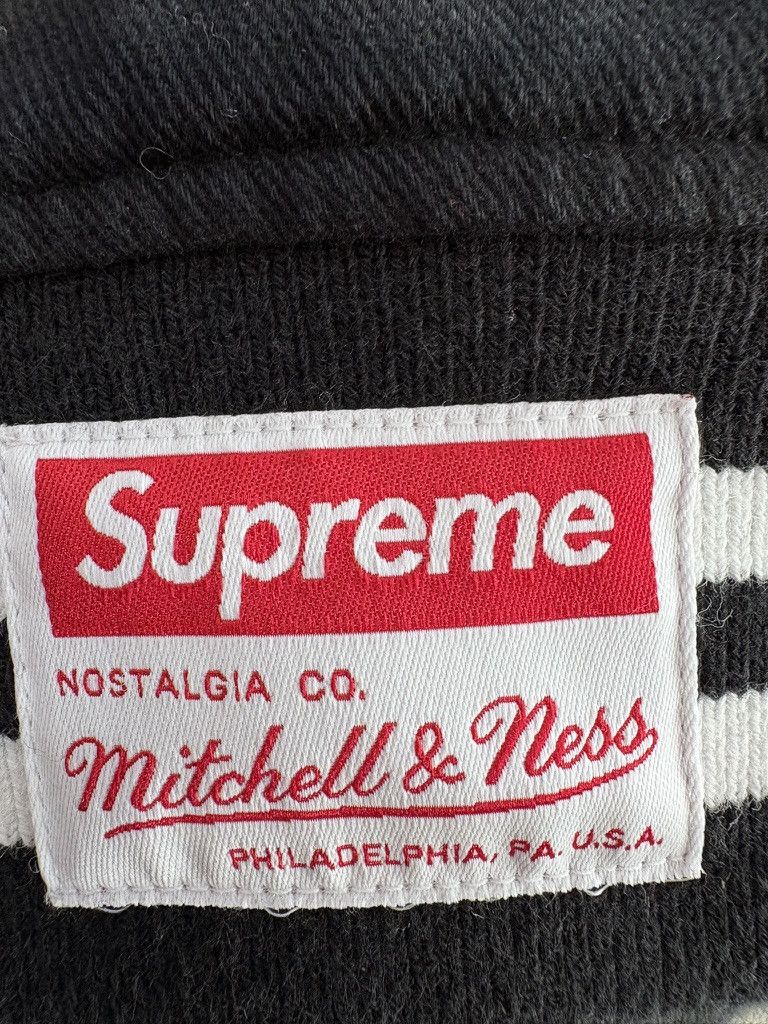 Supreme Supreme x Mitchell & Ness "Doughboy" Twill Varsity Jacket (BLACK) - Size XXL Size US XXL / EU 58 / 5 - 5 Thumbnail