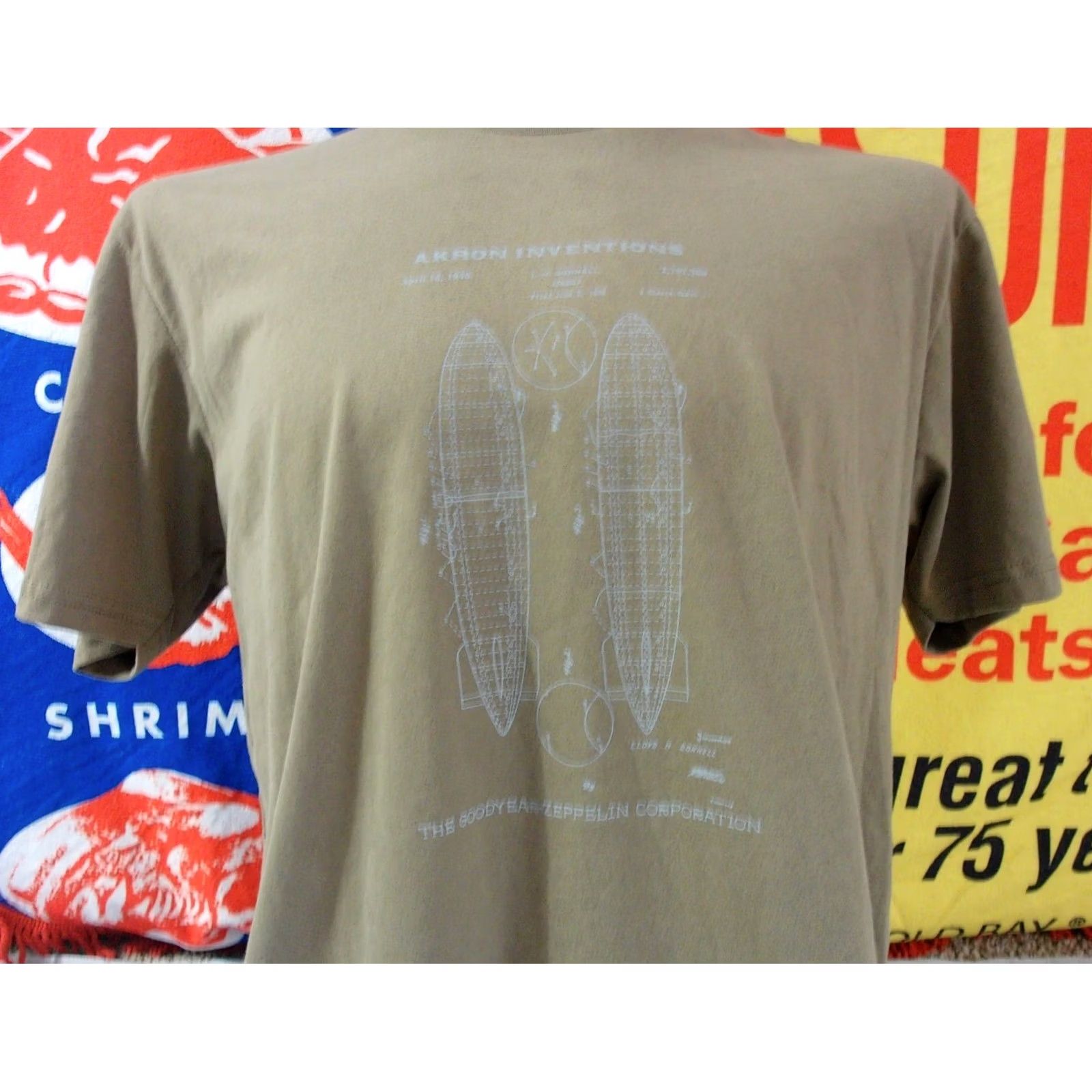 Vintage GOODYEAR ZEPPELIN Corp Shirt Men's XL BLIMP AEROSPACE Akron Inventions t NEW Size US XL / EU 56 / 4 - 2 Thumbnail