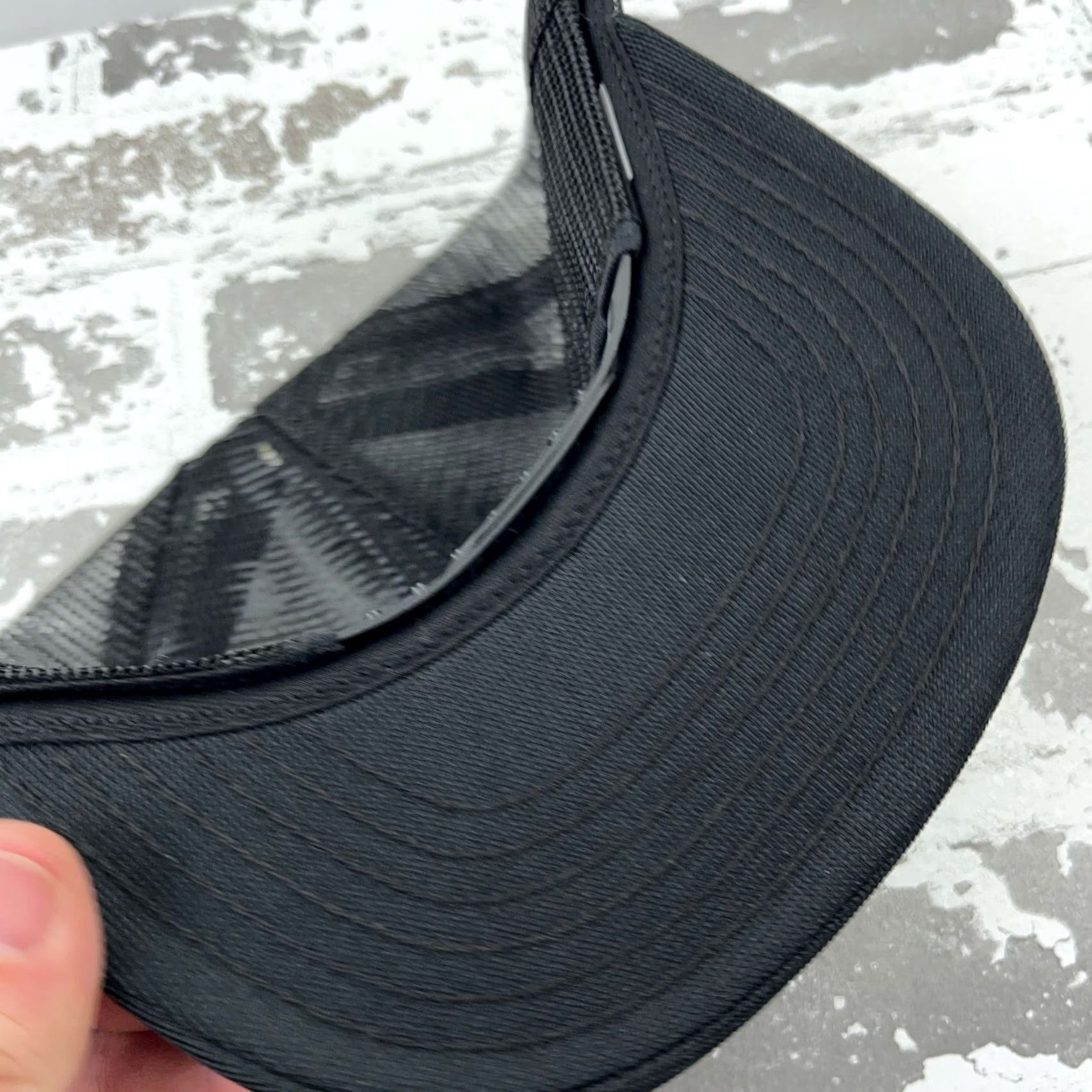 Vintage Vintage 80s/90s Parker Trucker Hat Cap, Black Yellow Snap Back, USA, Cotton, Adjustable, Durable Size ONE SIZE - 6 Thumbnail