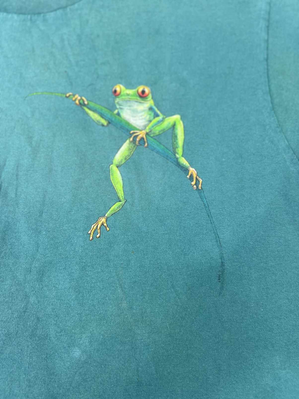Other Vintage 1997 PeterKull Frog Graphic TShirt USA Single Stitch Size US XL / EU 56 / 4 - 2 Thumbnail