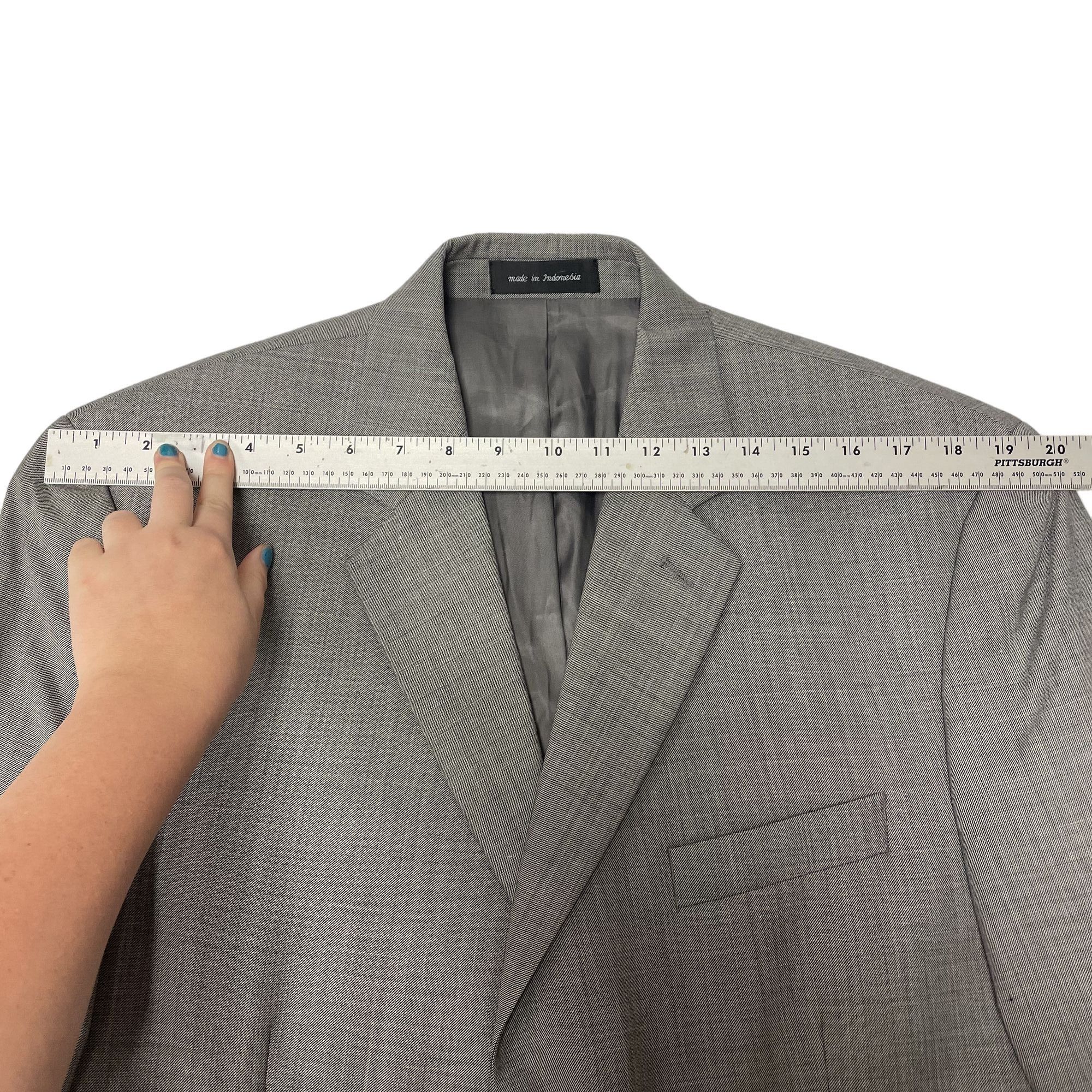 Ralph Lauren Ralph Lauren Gray Silver Sport Coat 3 BTN Wool Jacket Size 42L - 10 Thumbnail