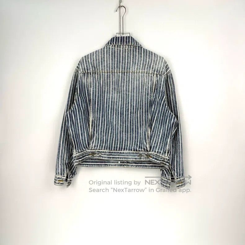 Dior Dior Blue and white vertical embroidery bee denim jacket Size XS / US 0-2 / IT 36-38 - 4 Thumbnail
