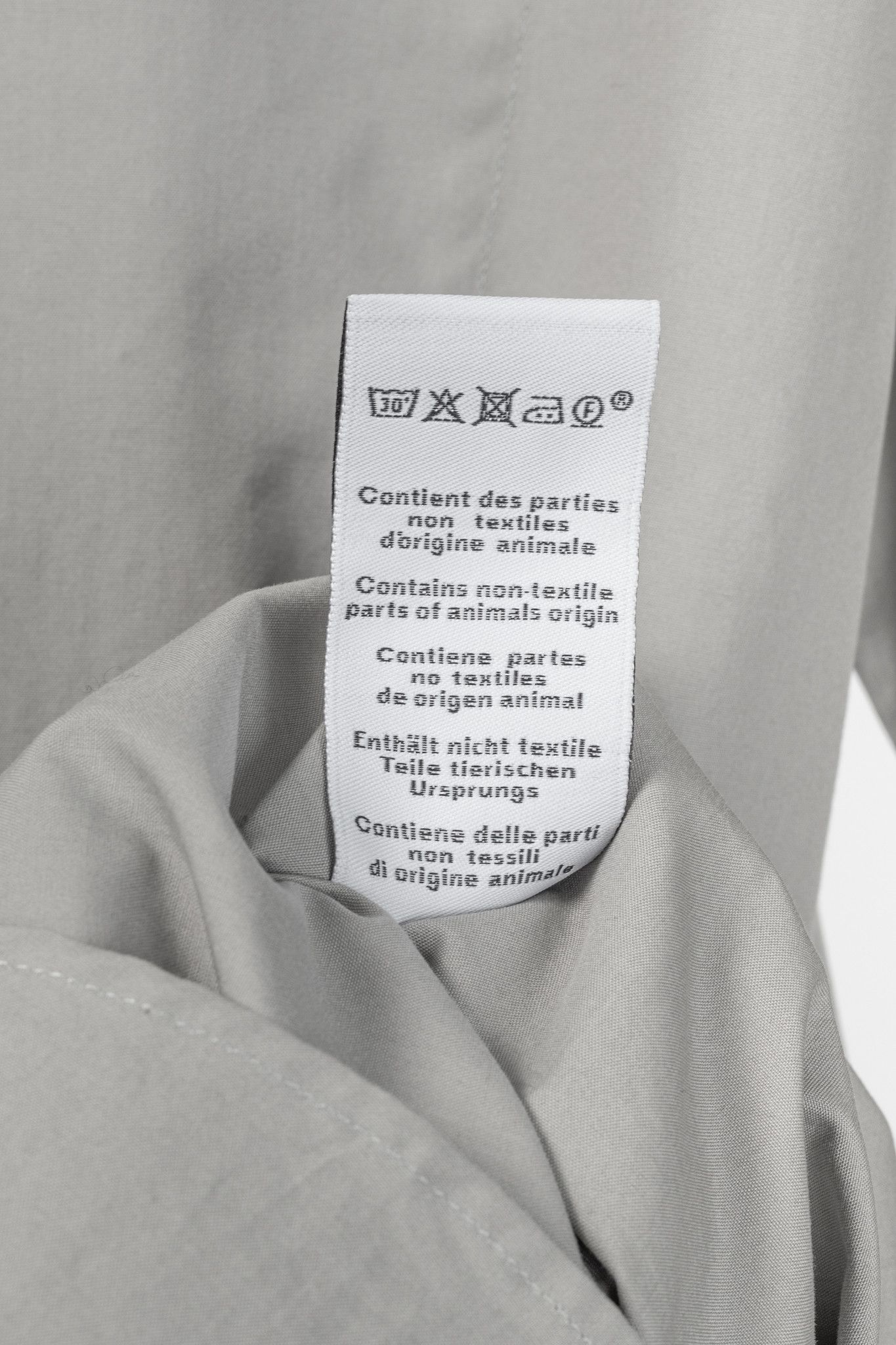 Hermes Hermes Light-Grey Cotton-Poplin Vertical-Pocket Shirt Size US M / EU 48-50 / 2 - 10 Thumbnail