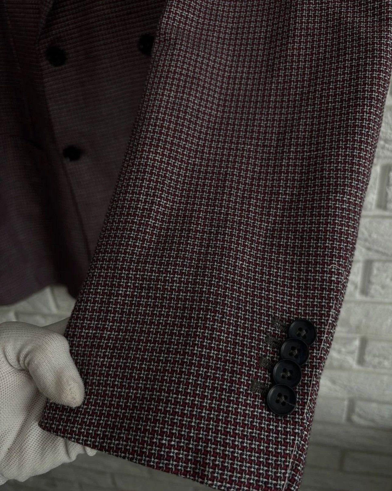 Luigi Borrelli Luigi Borrelli Napoli Blazer Double-Breasted Linen Cotton Size 54L - 4 Thumbnail