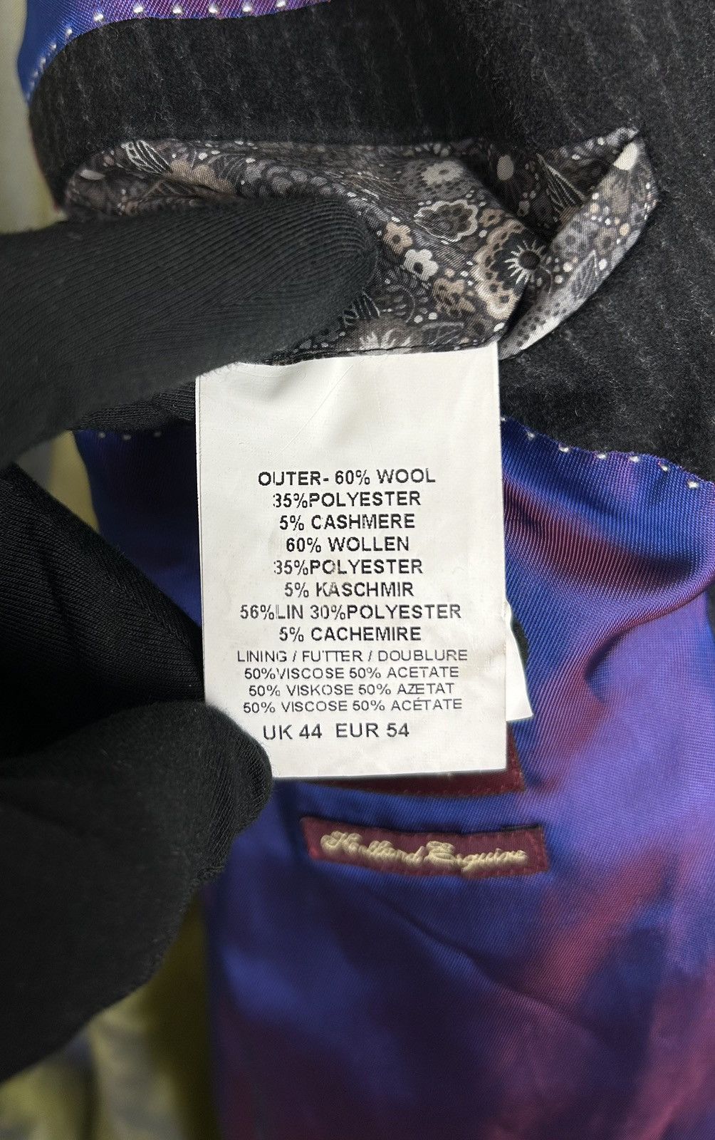 Designer × Esquire Holland Esquire Striped Wool Blazer Jacket Size EU54 Size 44R - 9 Thumbnail