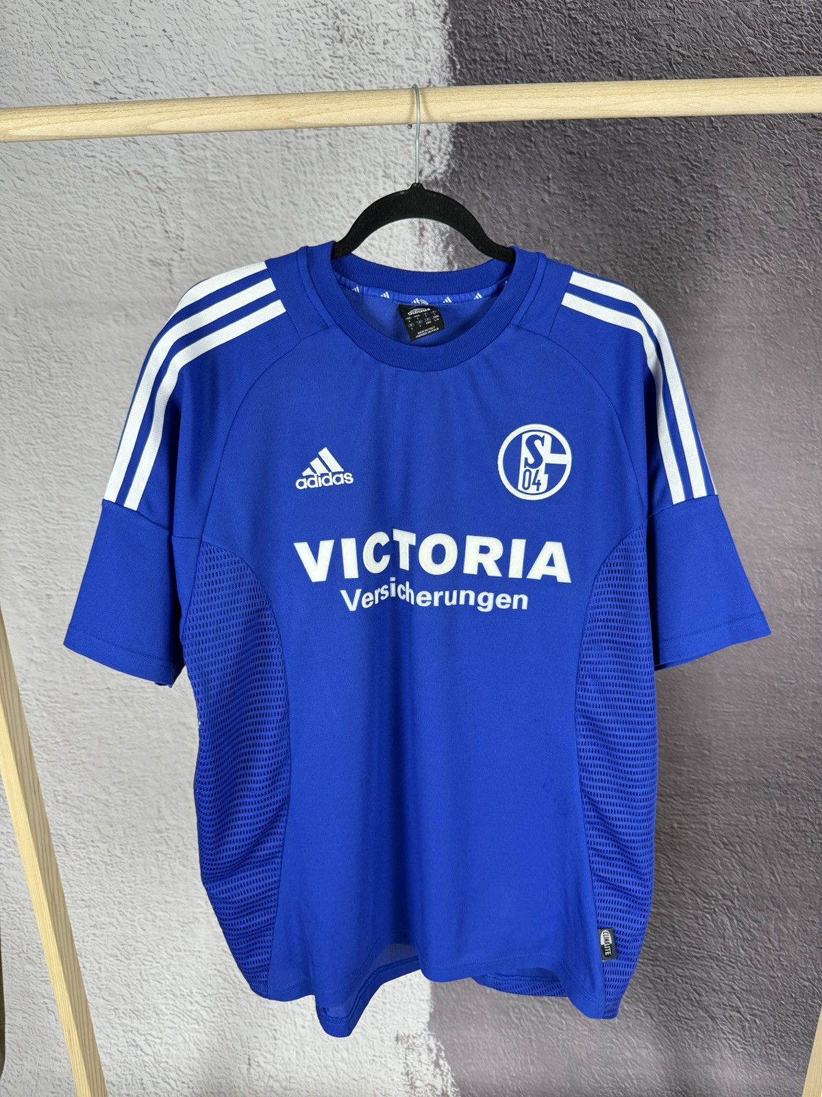 Adidas Schalke 04 2002 2004 home soccer jersey Reiner shirt