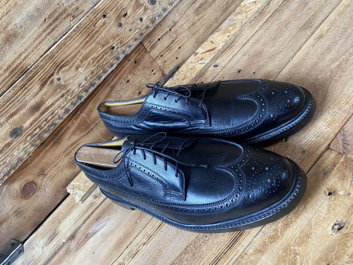 Vintage Vintage royal imperial florsheim black wingtip oxford sz 11C Size US 11 / EU 44 - 12 Thumbnail