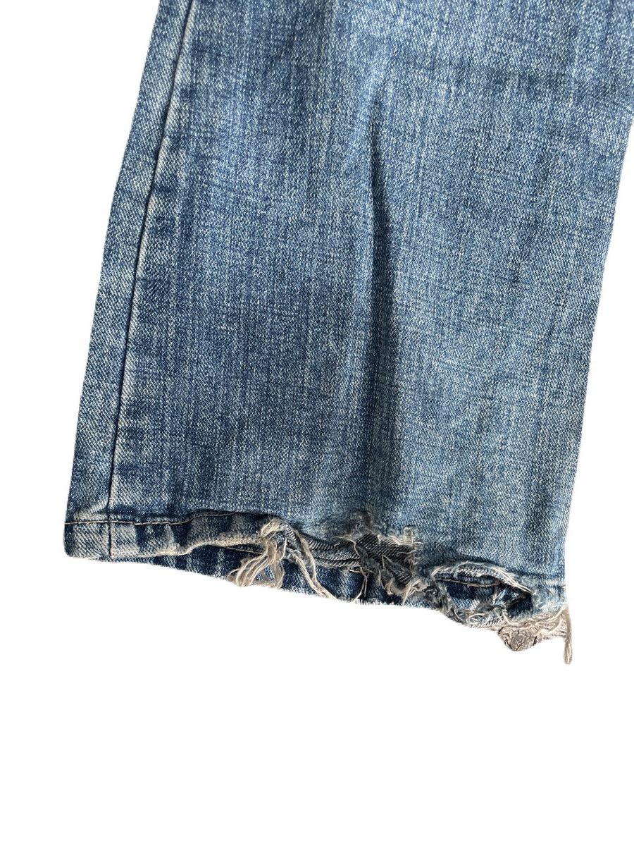 If Six Was Nine 2000s SwordJean Vkei Distressed Flare Heart Jeans Japanese Size US 29 - 10 Thumbnail