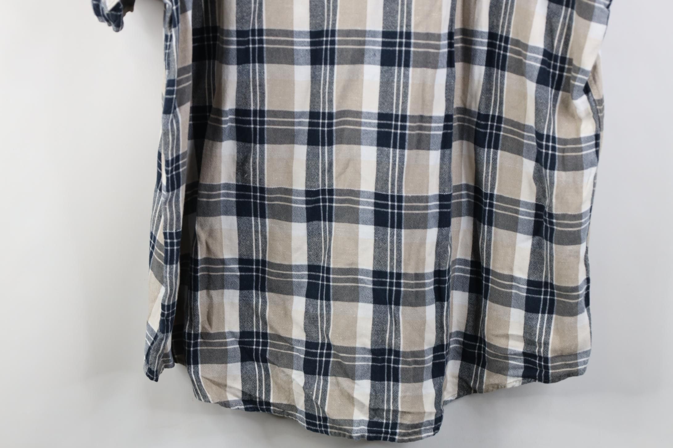 Nautica Vintage Nautica Gabardine Collared Button Down Shirt Plaid Size US XL / EU 56 / 4 - 11 Thumbnail