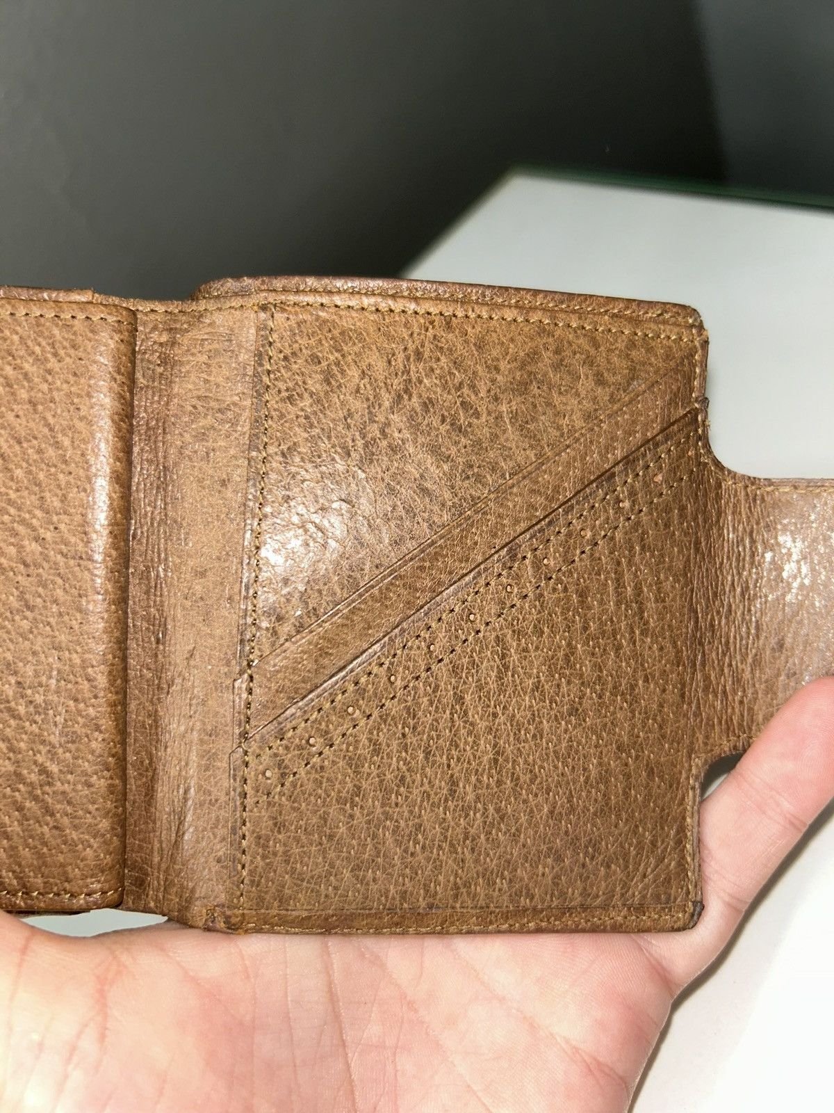 Valentino Valentino Garavani Brown Leather Compact Wallet Size ONE SIZE - 6 Thumbnail