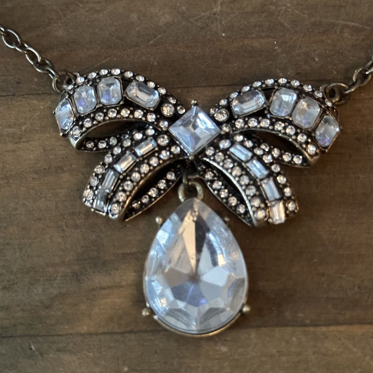 Other Rhinestone bow necklace Size ONE SIZE - 3 Thumbnail