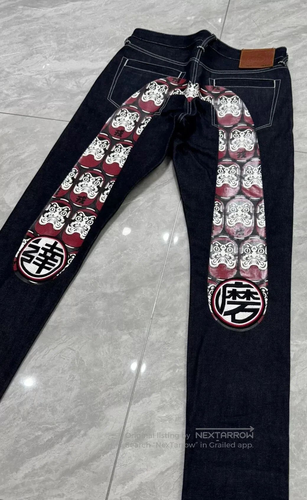 Evisu Evisu Daruma Embroidery Big M Jeans. Size US 30 / EU 46 - 3 Thumbnail