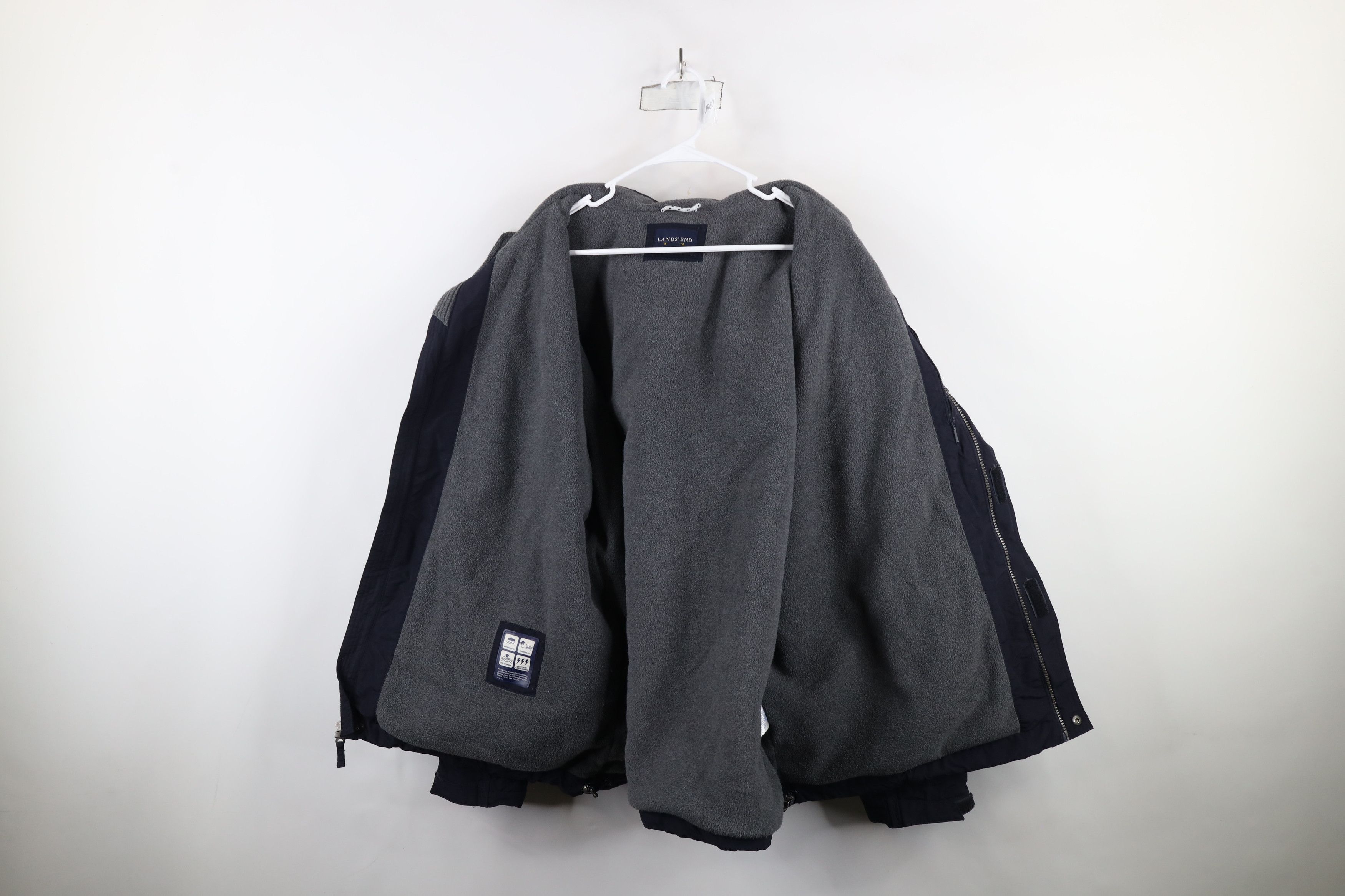 Lands' End × Vintage Vintage Y2K Lands End The Squall Lined Hooded Jacket Blue Size US XXL / EU 58 / 5 - 13 Thumbnail