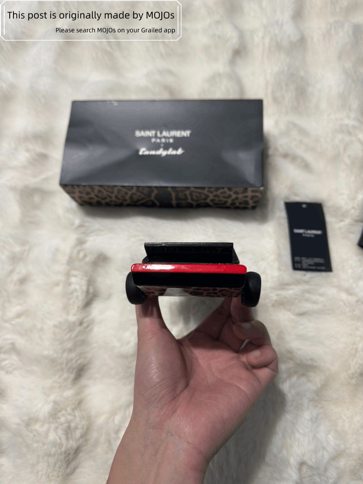 Saint Laurent Paris Saint Laurent Paris Leopard Pattern Wood Car Model Size ONE SIZE - 6 Thumbnail