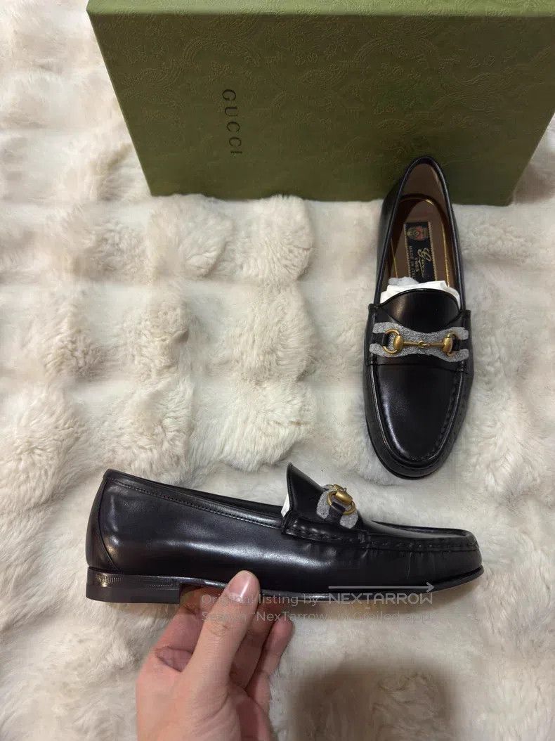 Gucci Guicci Horseshoe Buckle Loafers Leather Shoes Size US 5 / IT 35 - 2 Thumbnail