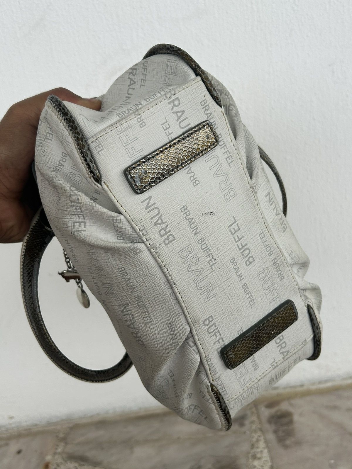 Braun Braun Buffel Mini Handle Beg Beige White Size ONE SIZE - 7 Thumbnail