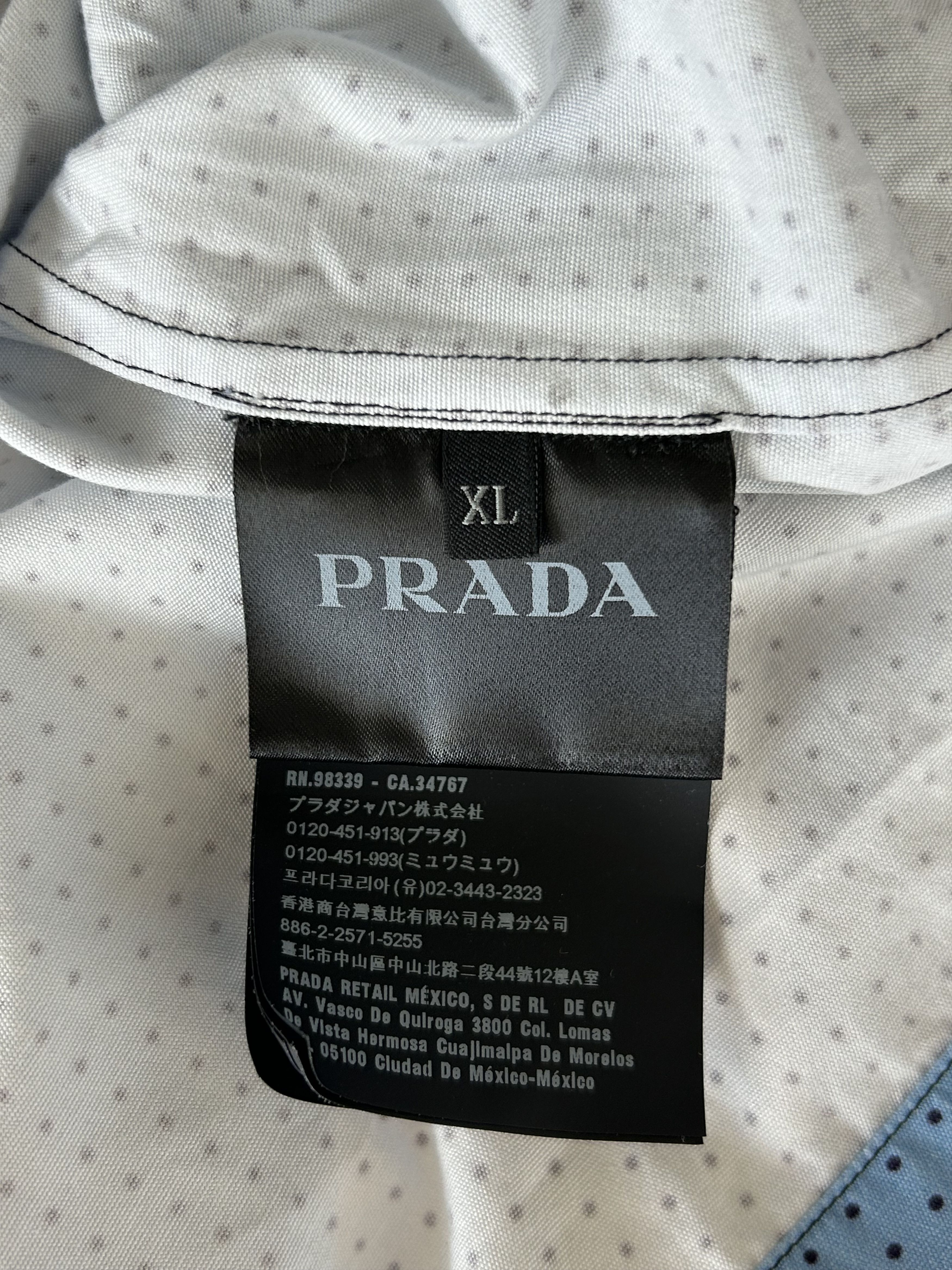 Prada Prada Multicolor Double Match Split Bowling Shirt Size US XL / EU 56 / 4 - 4 Thumbnail