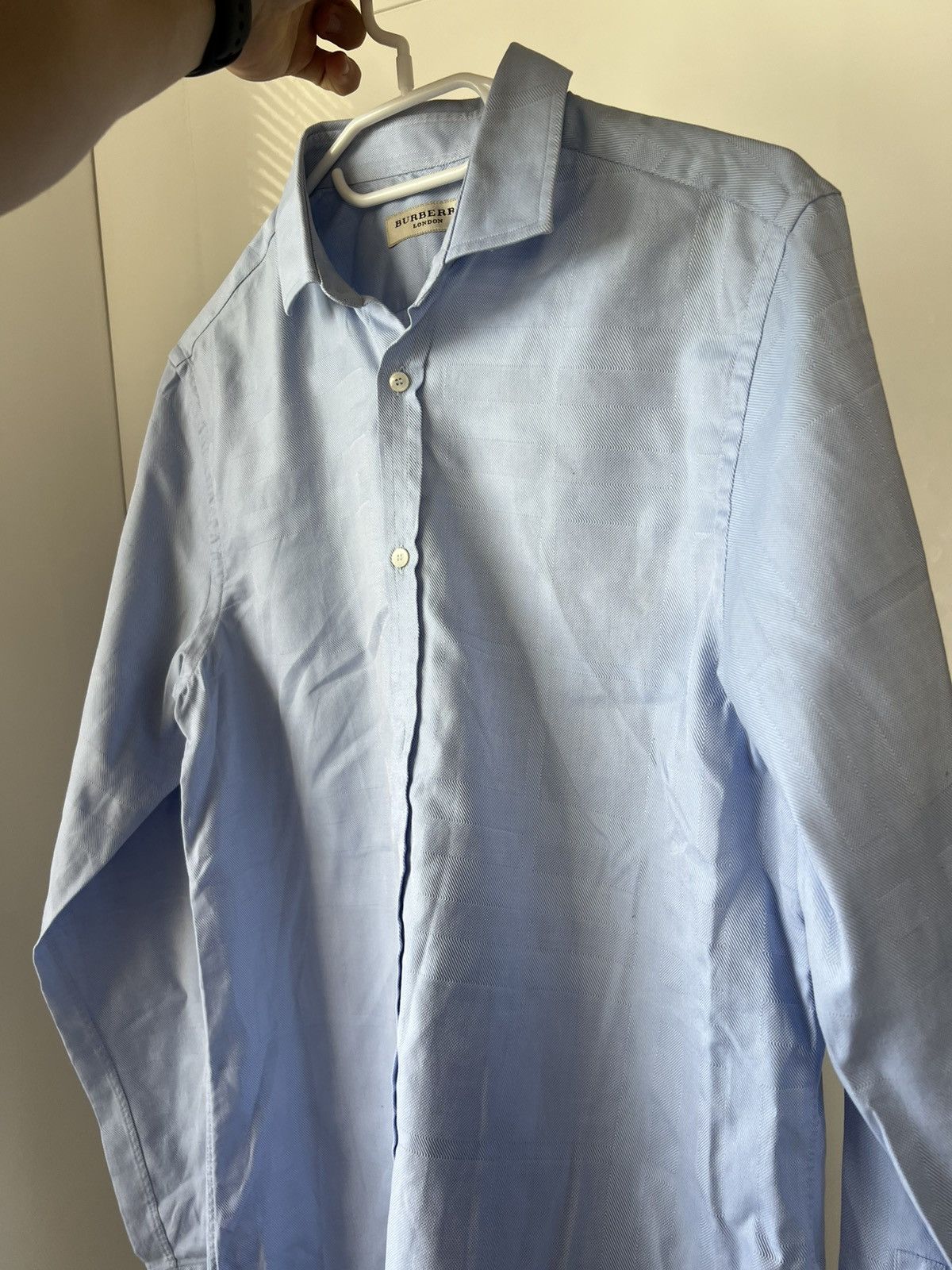 Burberry ‼️Archival Burberry OldMoney Premium Luxury Cell Logo Shirt‼️ Size US L / EU 52-54 / 3 - 4 Thumbnail